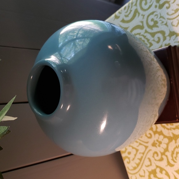 Table vase USA 7in round vtg - Picture 2 of 4